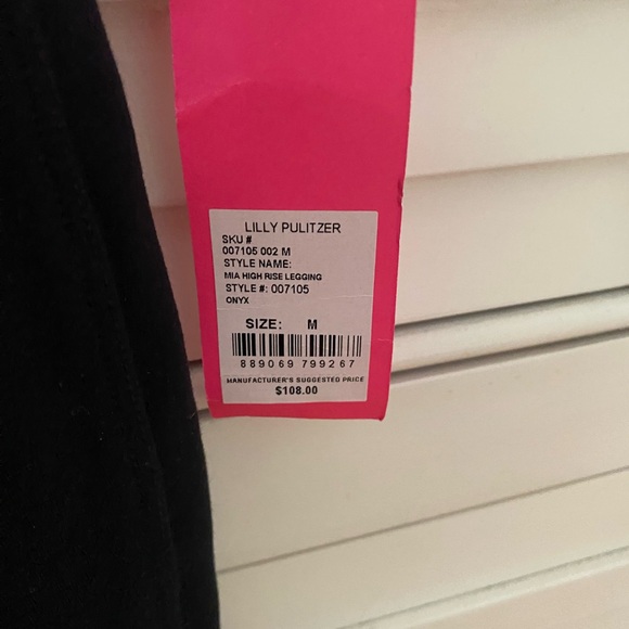 Lilly Pulitzer Classic Black Leggings - Picture 2 of 4